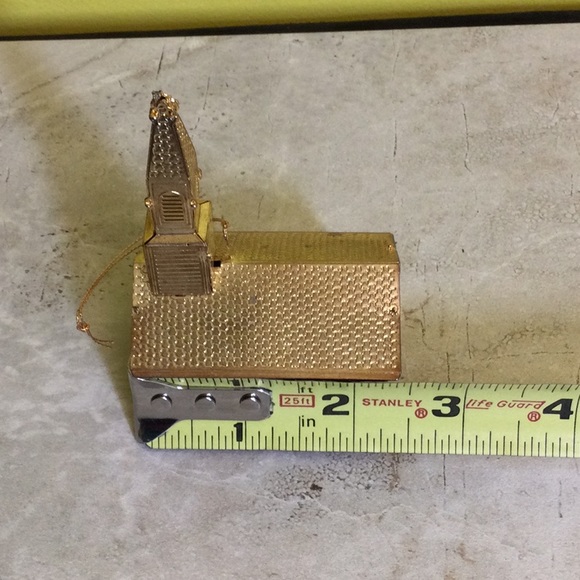 Antique gold church Christmas ornament - Picture 8 of 10